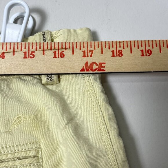 Tommy Bahama Shorts Men's 35 Khaki Classic Fit Yellow Flat Front Casual Summer - Picture 4 of 15